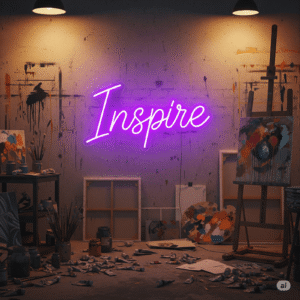 LED neoninė iškaba "Inspire"