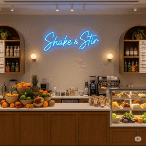 Led neoninė iškaba "Shake & Stir"