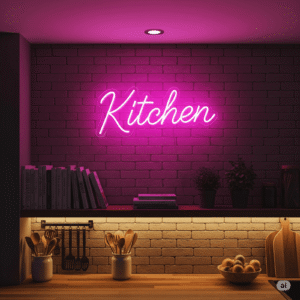 Led neono užrašas "Kitchen"