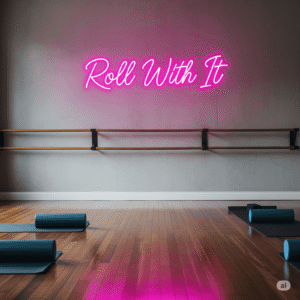 Led neoninė iškaba "Roll With It"