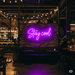Led neoninė iškaba "Stay cool"