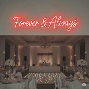Led neoninė iškaba "Forever & Always"