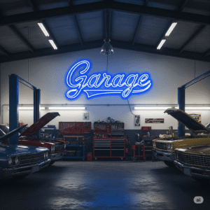 Led neoninė iškaba "Garage"