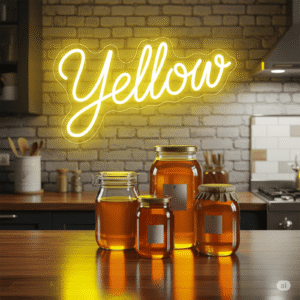 Led neoninė iškaba "Yellow"