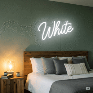 Led neoninė iškaba "White"