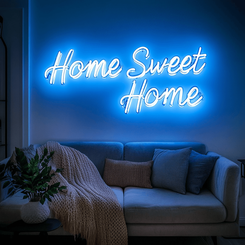 LED neoonsilt "Home Sweet Home"